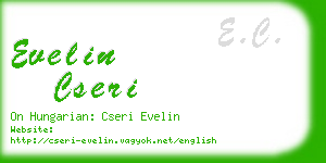 evelin cseri business card